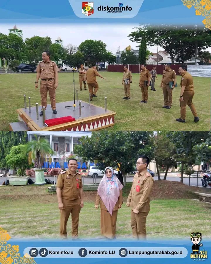 Latihan Persiapan Upacara HUT KORPRI ke-53 Kabupaten Lampung Utara Berlangsung Khidmat