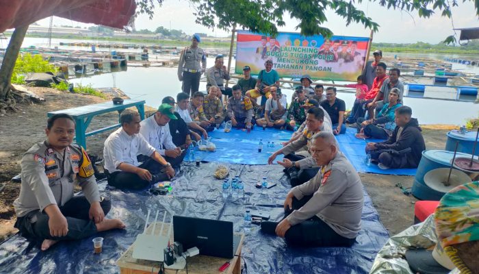 Polsek Serang Baru Gelar Launching Gugus Tugas Polri, Dukung Ketahanan Pangan