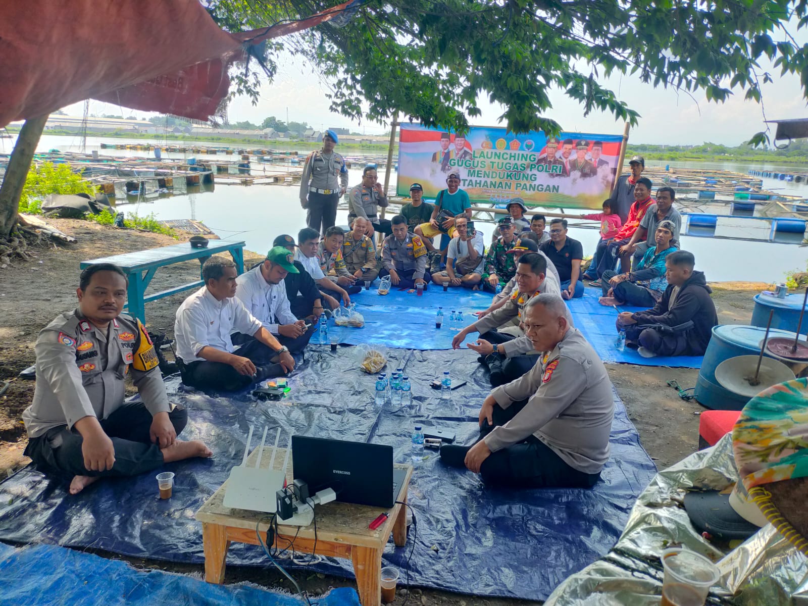 Polsek Serang Baru Gelar Launching Gugus Tugas Polri, Dukung Ketahanan Pangan