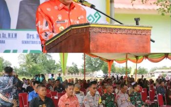 Pemkab Lampung Utara Adakan Kegiatan Gerakan Pangan Murah di Desa Sumber Arum