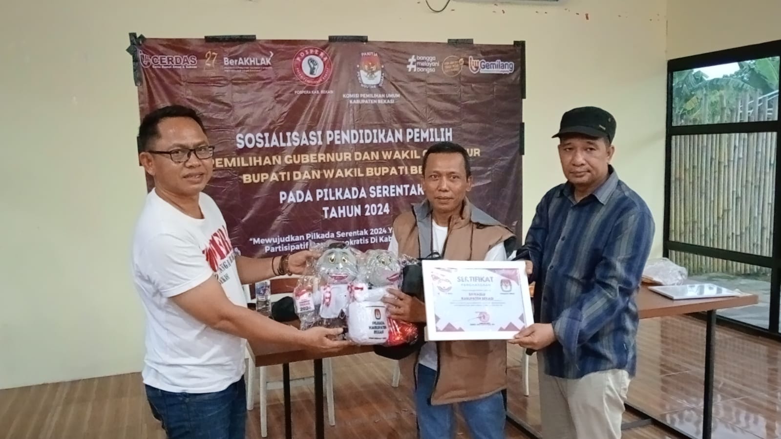 Pospera Kabupaten Bekasi Dukung Kegiatan Sosialisasi Komisi Pemilihan Umum