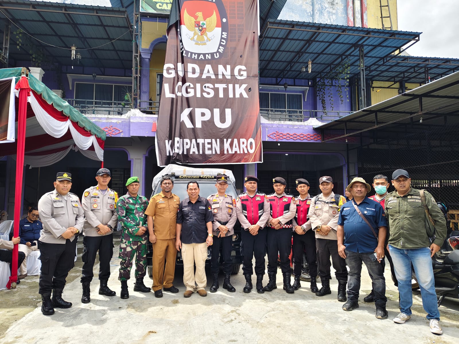 Distribusi Logistik Pilkada Kabupaten Karo Selesai ke Seluruh Kecamatan, Fokus Pengiriman ke TPS Dimulai