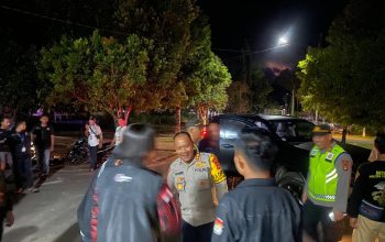 Polres PALI Bersama Sejumlah Instansi Terkait Menggelar Patroli Gabungan Pada Senin Malam