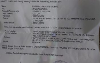 Seakan Jalan di Tempat, Bang Encing Keluhkan Penanganan Laporan Perkara di Polsek Panji 