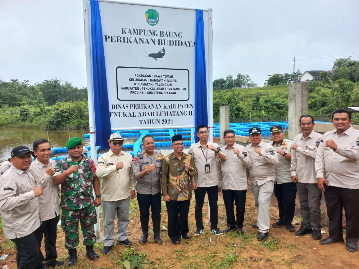 Polres PALI Dukung Penuh Program Kampung Baung di Kawasan Kelurahan Handayani Mulya