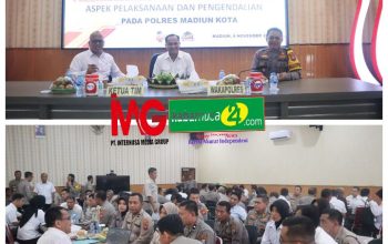 Evaluasi Kinerja Tugas dan Fungsi, Tim Irwasda Polda Jatim Lakukan Audit di Polres Madiun Kota