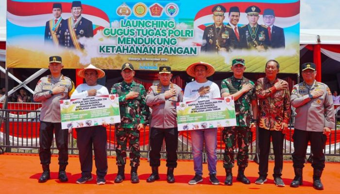 Dukung Program Swasembada Pangan, Kapolri-Panglima TNI Luncurkan Gugus Tugas Polri