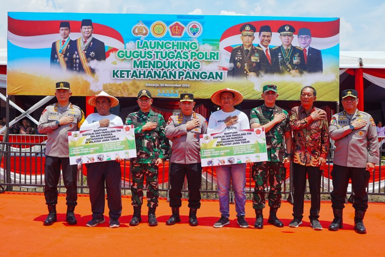 Dukung Program Swasembada Pangan, Kapolri-Panglima TNI Luncurkan Gugus Tugas Polri