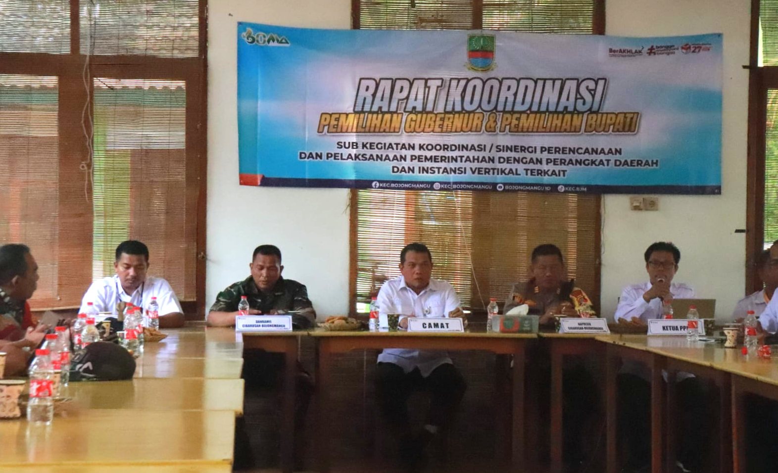 Jelang Pilkada Serentak 2024, Forkopimcam Bojongmangu Gelar Rapat Koordinasi