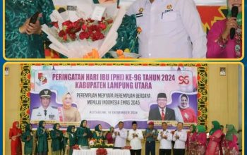 Pj, Bupati Lampung Utara Pimpin Peringatan Hari Ibu Ke - 96 Tahun 2024