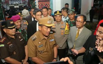 Pj,Bupati Lampung Utara  Bersama Forkompimda  Pantau Perayaan  Natal dan Tinjau Pos Pengamanan  Nataru