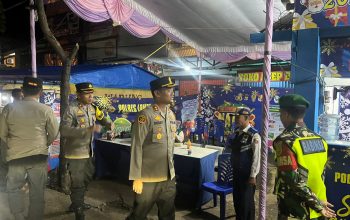 Pastikan Berjalan Lancar ,Kapolres Lampung Utara  Cek Pos P dan Pos Yan OPS Lilin Krakatau  2024