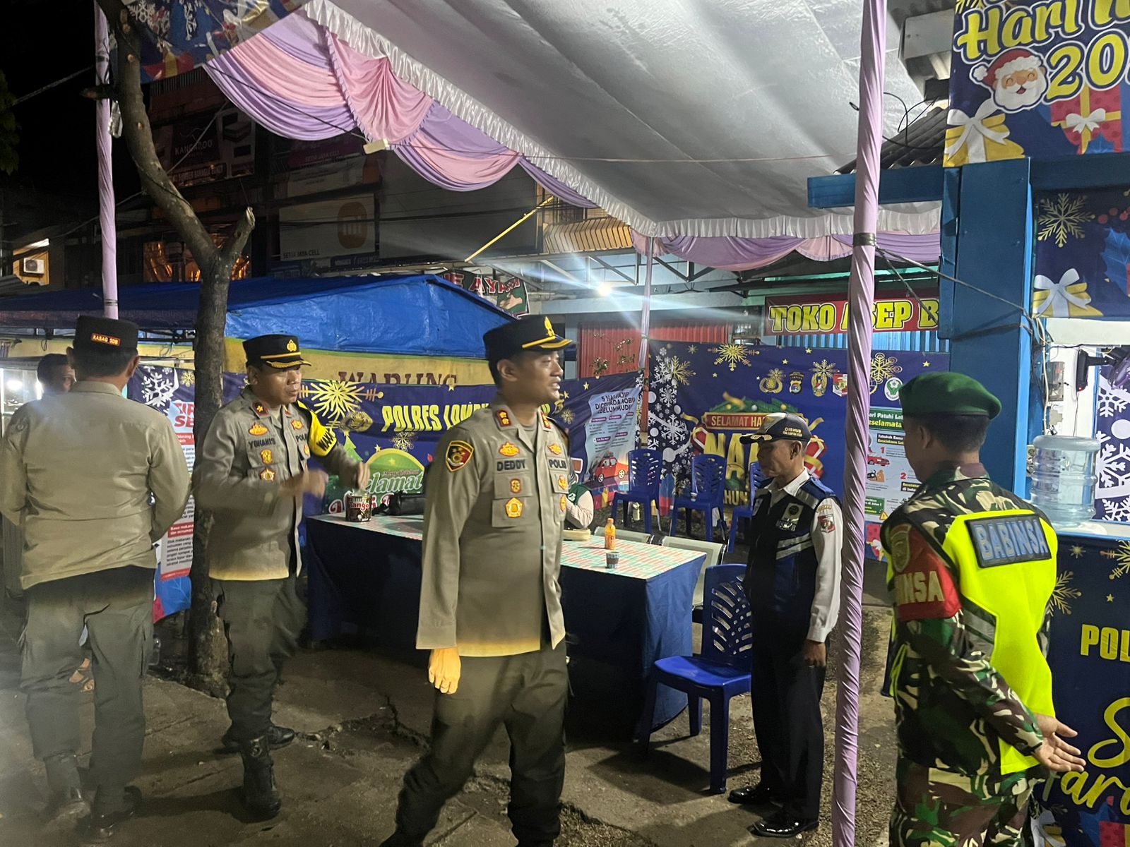 Pastikan Berjalan Lancar ,Kapolres Lampung Utara Cek Pos P dan Pos Yan OPS Lilin Krakatau 2024