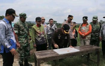 Pj,Bupati Lampung Utara Resmikan Proyek Irigasi Perpompaan Di Desa Subik