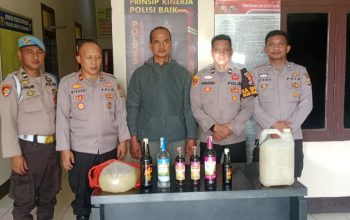 Lagi, Jajaran Polres Lampung Utara Amankan  Puluhan Botol Miras