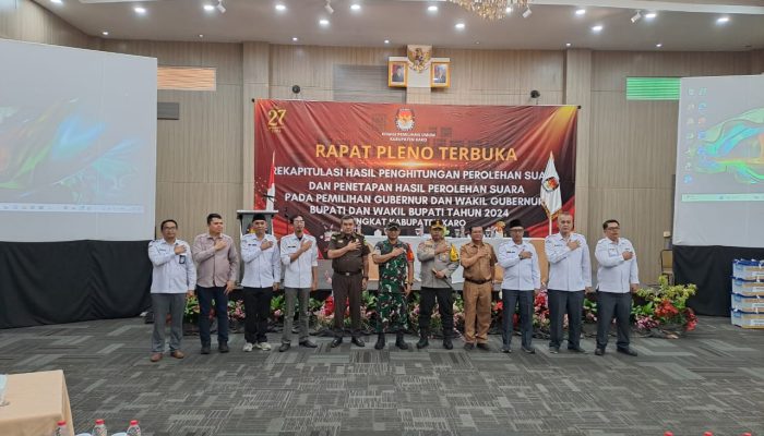 Pembukaan Rapat Pleno Pilkada 2024  Kabupaten Karo.