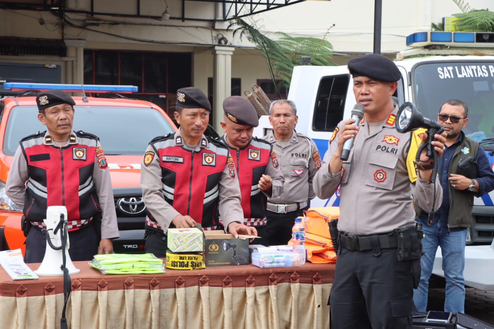 Antisipasi Bencana, Polres Tanah Karo Gelar Rapat Koordinasi dan Pelatihan Pembentukan Tim SAR 2024