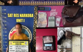 Satres Narkoba Polres PALI Berhasil Ringkus Seorang Diduga Pengedar Narkotika Jenis Sabu-Sabu di Desa Mangku Negara