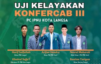 PW IPNU Aceh uji Kelayakan Pelaksanan Makesta Dan Konfercab PC IPNU Kota Langsa