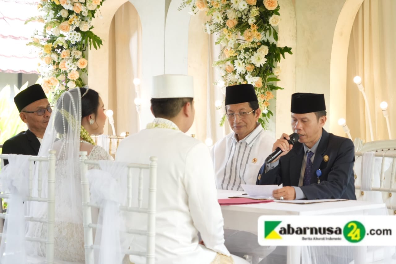 Hadiri Nikah Putri Kakanwil Kemenag Bali, Menag: Hormati Orang Tua Meski Beda Agama