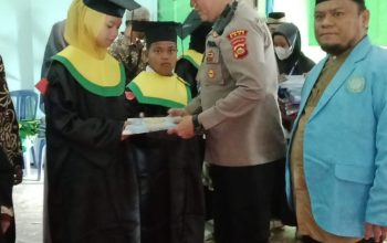 Kapolsek Talang Ubi Hadiri Khataman dan Wisuda Santri LPPTKA BKPRMI