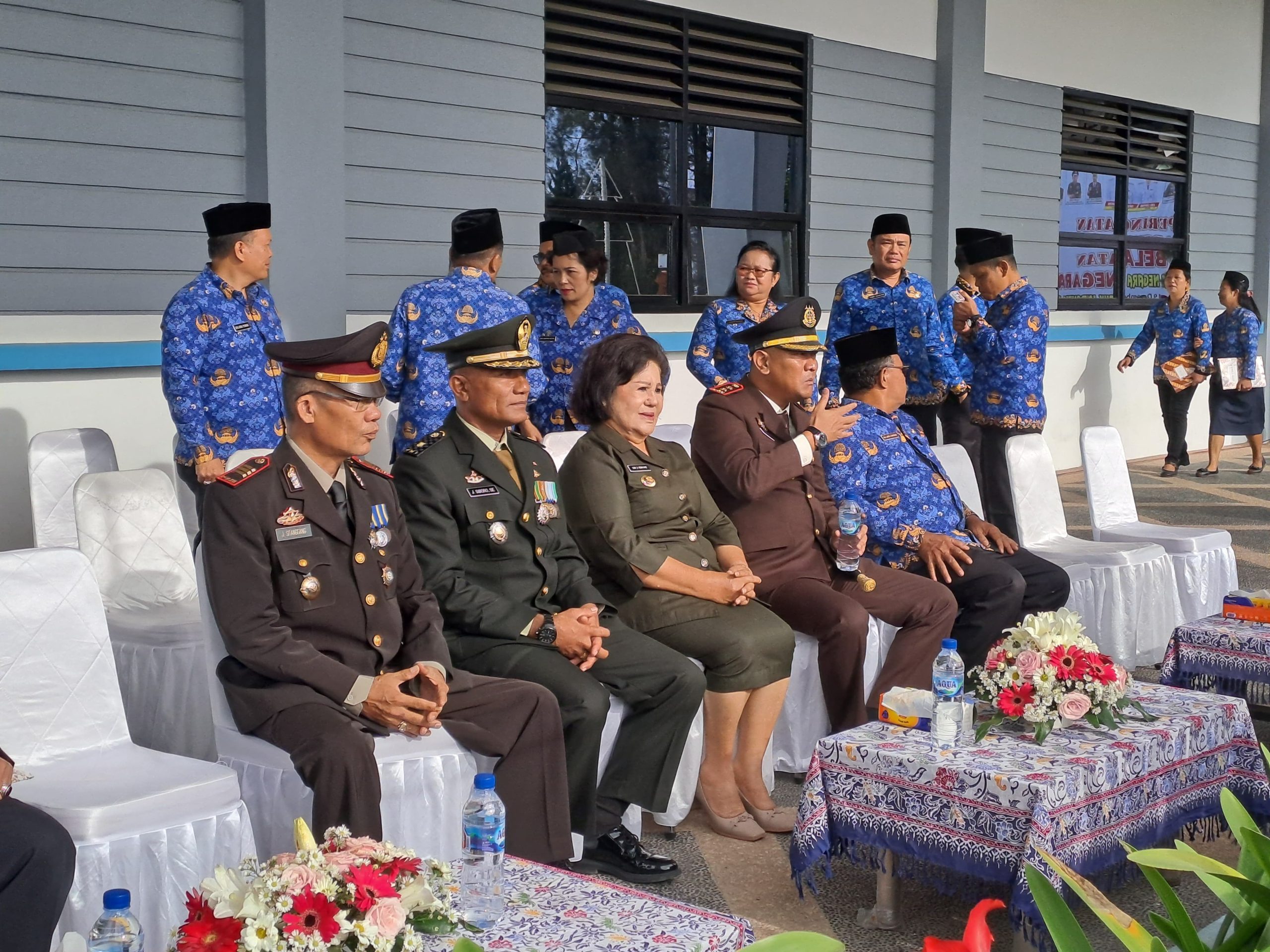 Polres Tanah Karo Ikuti Upacara Hari Bela Negara ke-76 di Kantor Bupati Karo