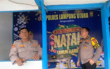 Kabag Ops Polres lampung utara Cek Kesiapan Pos Ops Lilin Krakatau 2024