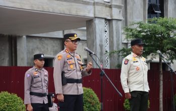 Kapolres Aceh Timur Laksanakan Apel Gelar Pasukan Operasi Lilin Seuawah 2024