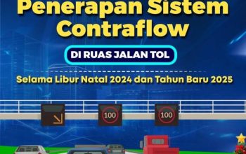 Inilah Jadwal Contraflow di Ruas Jalan Tol Selama Libur Nataru