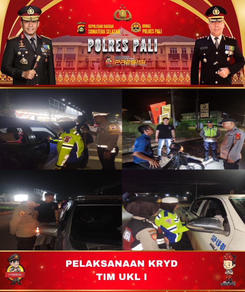 Polres PALI Tingkatkan KRYD Razia Terpadu: Upaya Strategis Wujudkan Kamtibmas dan Kamseltibcarlantas yang Kondusif