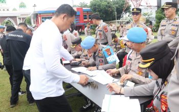 Wakapolda Sumsel Pimpin Langsung Pemeriksaan 2229 Pemegang Senpi Dinas