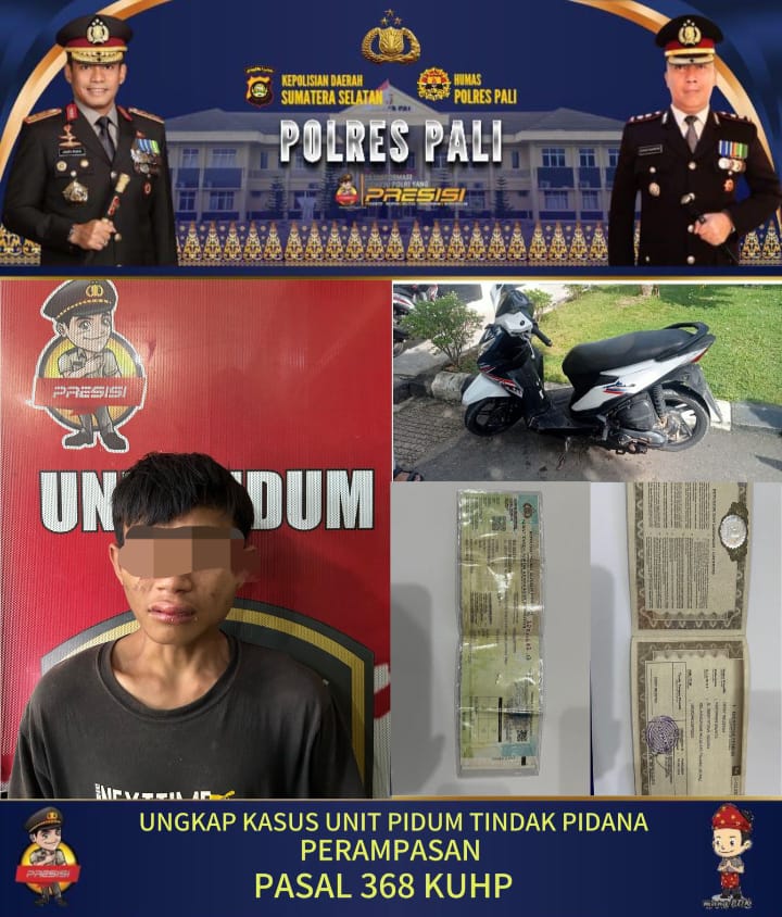 Tim Opsnal Beruang Hitam Polres PALI Berhasil Meringkus Terduga Pelaku Perampasan Yang Terjadi di Wilayahnya Selengkapnya buka Link 👇👇