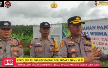 Polsek Talang Ubi Dorong Ketahanan Pangan dan Hijaukan Lingkungan Melalui Pemanfaatan Lahan Tidur