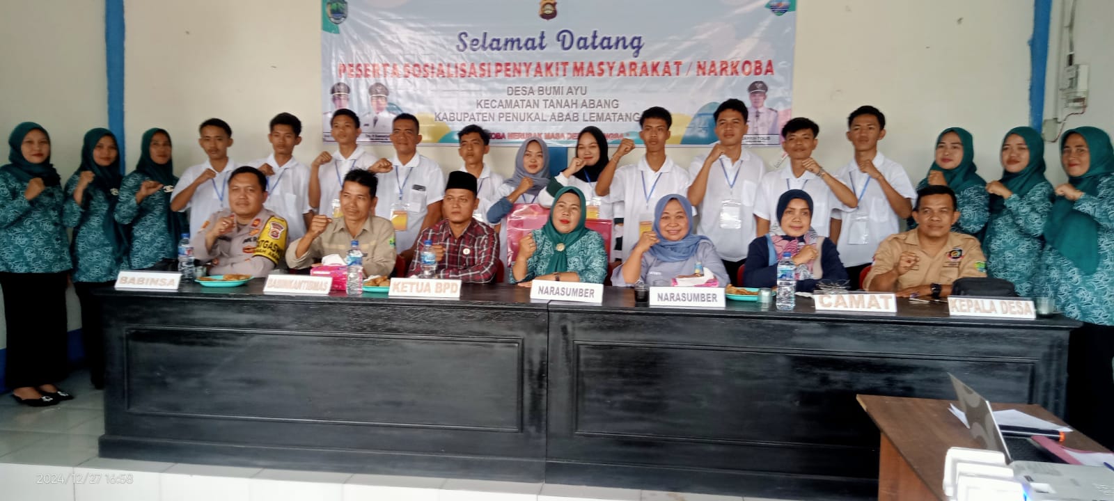 Polsek Tanah Abang Menggelar Sosialisasi Desa Bersih Narkoba (Bersinar) di Desa Bumi Ayu, Selengkapnya buka Link 👇👇