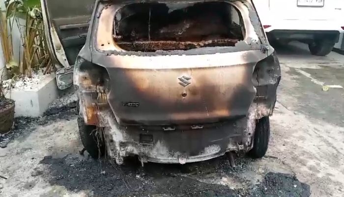 Mobil Milik Kepala Desa di Bekasi Diduga Dibakar OTK, Polisi Cek TKP