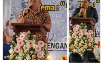 BUPATI KARO MENGHADIRI PERAYAAN NATAL DINAS KESEHATAN KABUPATEN KARO YANG BERLANGSUNG PENUH SUKACITA