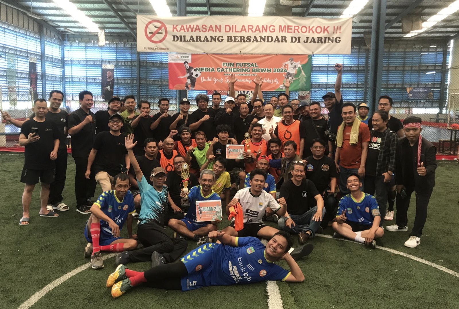Fun Futsal Media Gathering BBWM 2024 Diikuti Belasan Organisasi Wartawan Bekasi