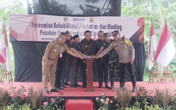 Peresmian Rehabilitasi dan Dinding Penahan Tanah Jembatan Cipamingkis Cibarusah oleh Pj Bupati Bekasi