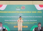 Saksikan Penandatanganan PKS antara Kantah dengan PCNU di Jabar, Menteri Nusron Dorong Sertipikasi Tanah Wakaf untuk Cegah Sengketa dan Konflik