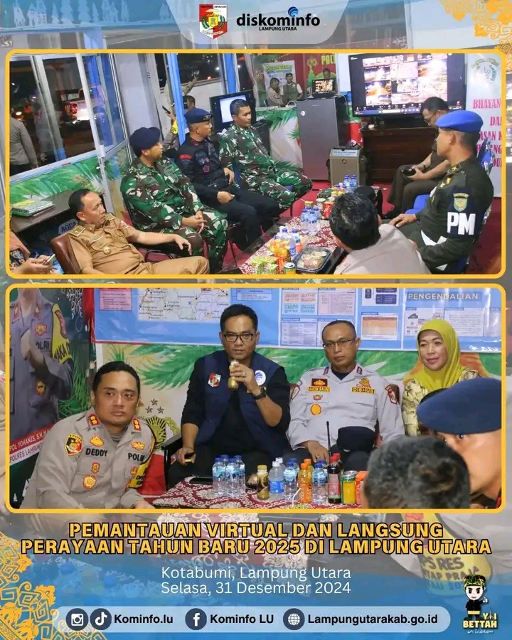 Pj,Bupati Lampura Yg Diwakili Asisten I Menghadiri Perayaan Pergantian Tahun Baru