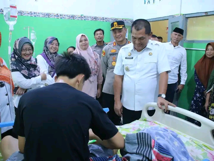 Pj Bupati Lampung Utara Bersama Forkompimda Tinjau Rumah Sakit Tangani Lonjakan Kasus DBD