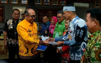 Pj, Bupati Lampung Utara  Pimpin Rapat  Penyerahan Rekor  LHP Kinerja  BPK dan LHP Inspektorat  Propinsi Lampung T/A 2024