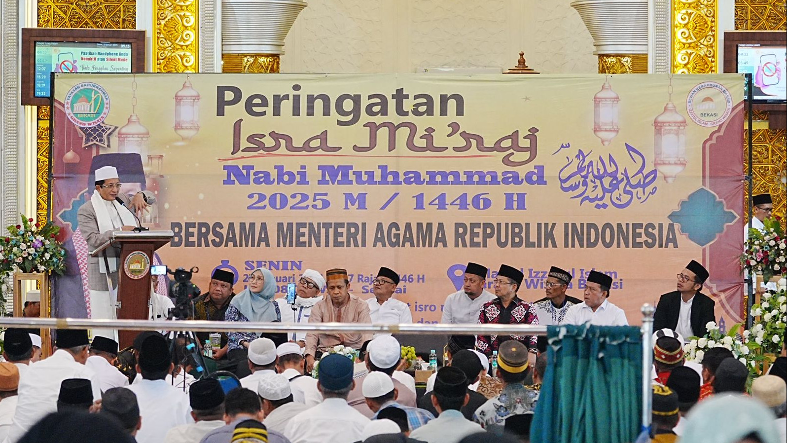 Peringatan Isra Mikraj di Masjid Izzatul Islam Grand Wisata Bekasi Dihadiri Menag dan Tokoh Lintas Agama