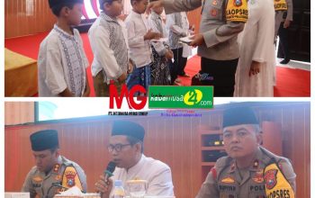 Memperingati Isra Mi’raj Nabi Muhammad SAW, Polres Madiun Kota Gelar Tauziah dan Santunan Anak Yatim