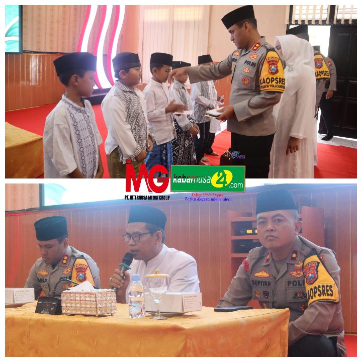 Memperingati Isra Mi'raj Nabi Muhammad SAW, Polres Madiun Kota Gelar Tauziah dan Santunan Anak Yatim