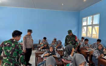 Polres Bersama TNI Pantau Langsung  Program Makan Bergizi Gratis di Lampung Utara