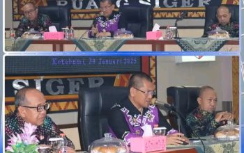 Penjabat ( Pj .) Bupati Lampung Utara Drs. H , Aswarodi , M. Si.,Memimpin Rapat Persiapan Pelantikan  Bupati dan wakil  Bupati Priode 2025-2030