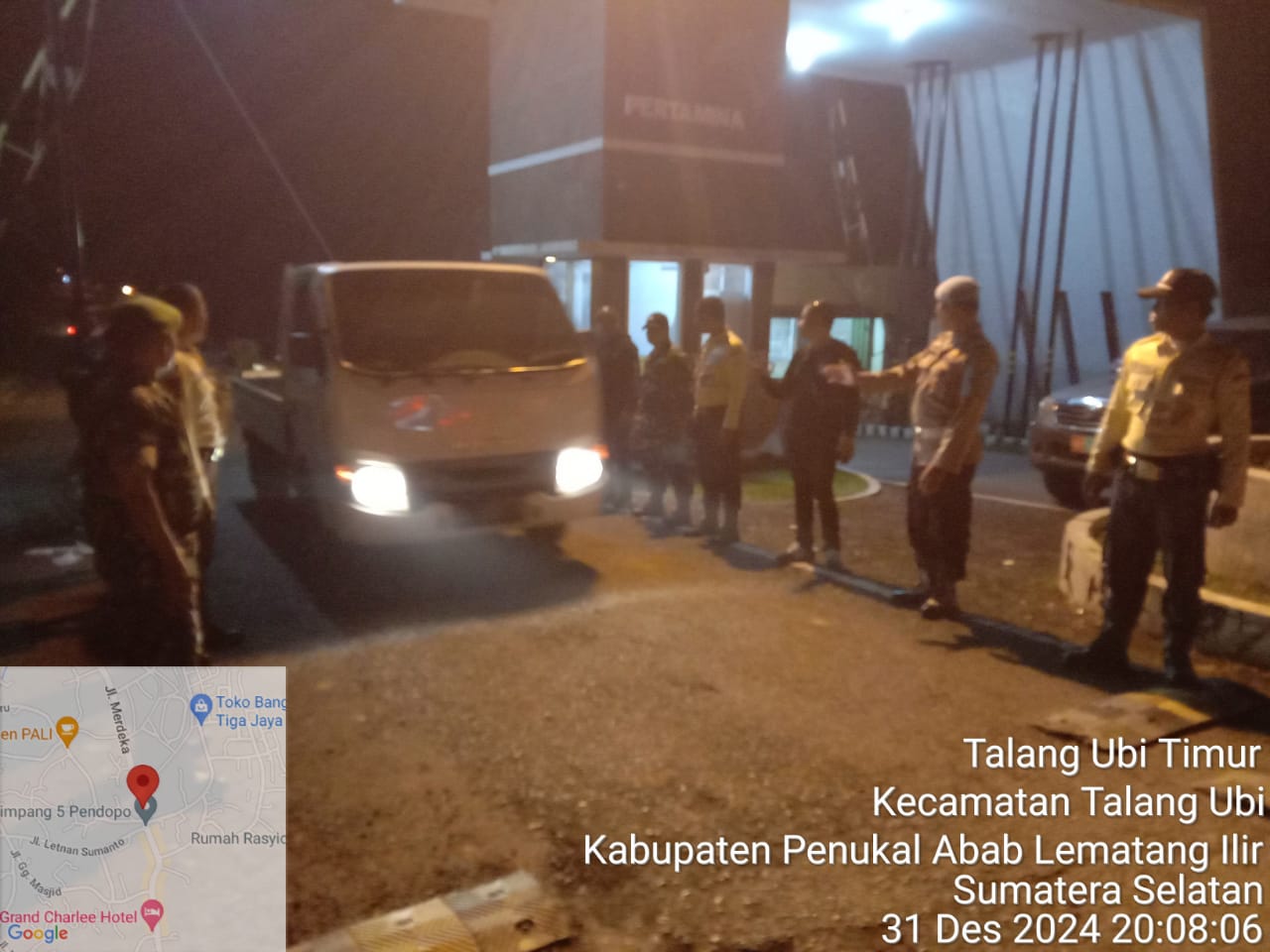 Polsek Talang Ubi Gelar Patroli Malam Tahun Baru 2025, Wujudkan Sitkamtibmas Kondusif