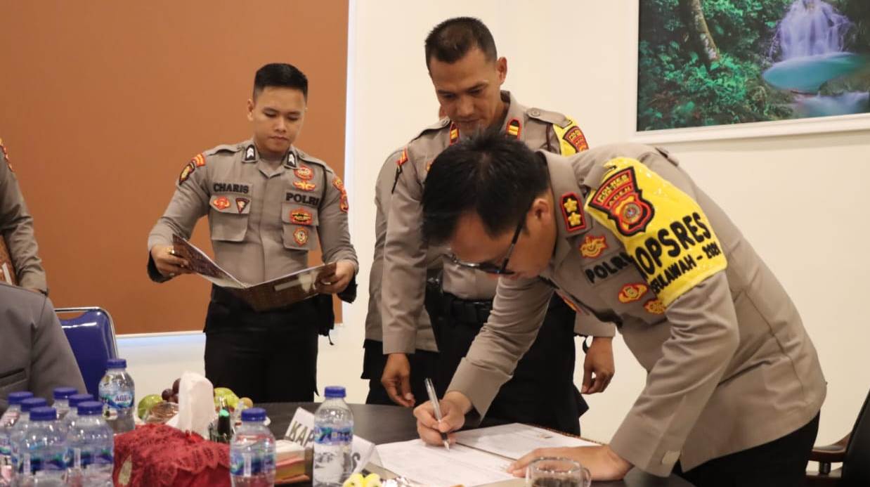 Polres Aceh Timur Lakukan Penandatanganan MoU NKK dan PKT Pengamanan Objek Vital