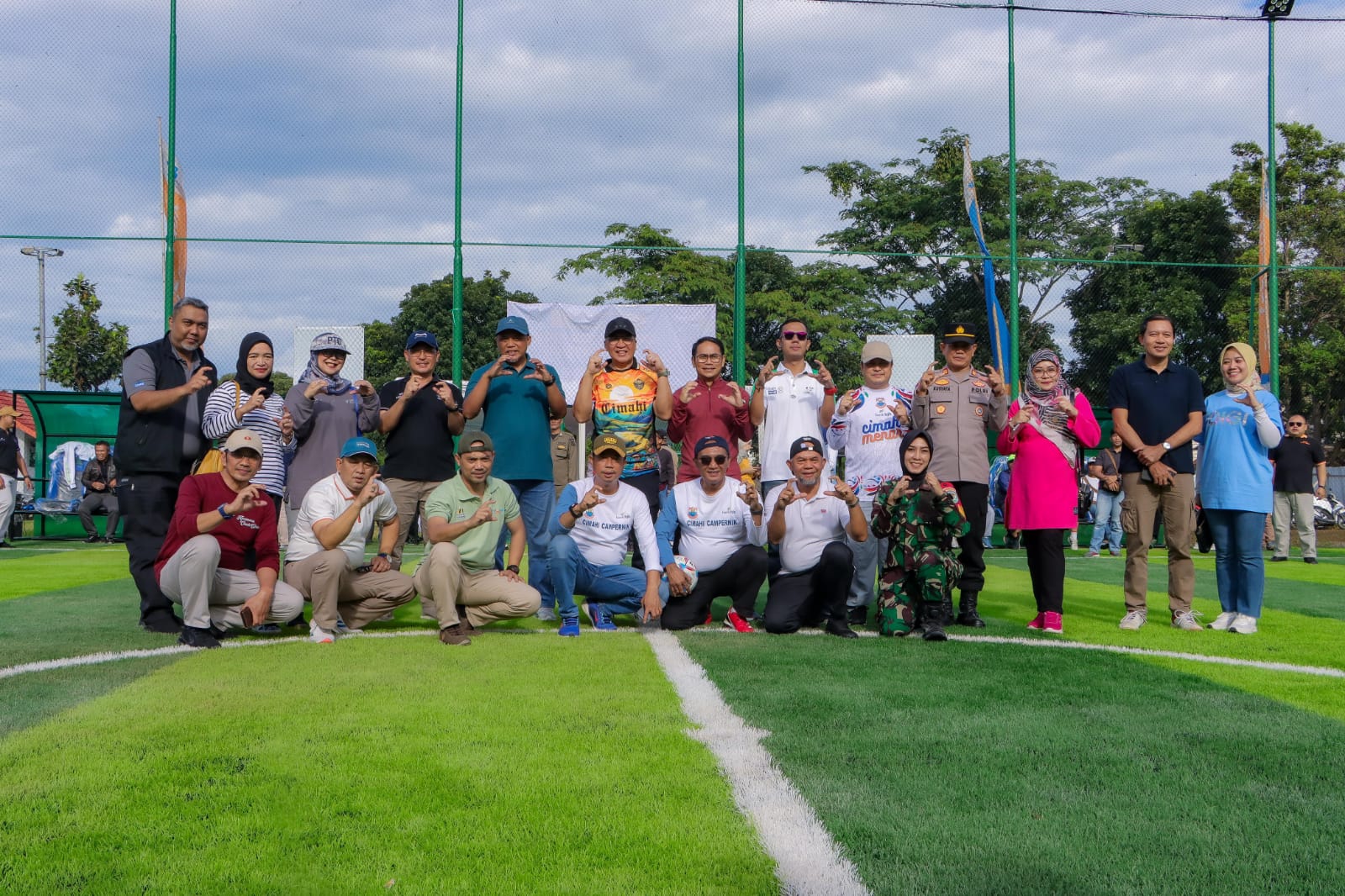 'Pj Walikota Cimahi Resmikan Lapangan Mini Soccer:Begini Pesannya"